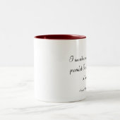 Ik ben buitengewoon geduldig als ik mijn eigen tweekleurige koffiemok (Center)