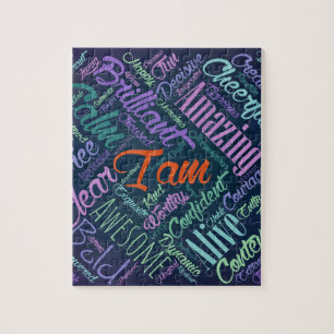 Ik ben Buurwerken Word Cloud Art Legpuzzel