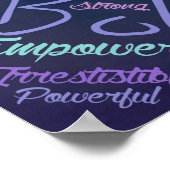 Ik ben Buurwerken Word Cloud Art Poster (Hoek)