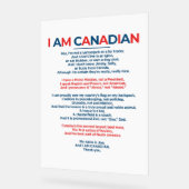 Ik ben Canadees Acryl Bord (Hoek)
