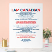 Ik ben Canadees Acryl Bord (Huwelijk)