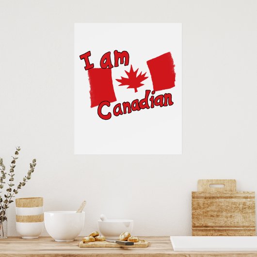 Ik ben Canadees Poster (Keuken)