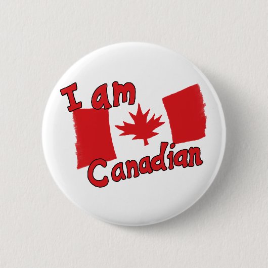 Ik ben Canadese Button (Voorkant)
