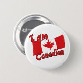 Ik ben Canadese Button (Voorkant /achterkant)