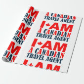 Ik ben Canadese reisagent Cadeaupapier (Uitgerold)