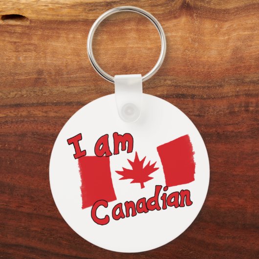 Ik ben Canadese Sleutelhanger (Voorkant)