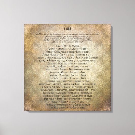 Ik ben canvas afdruk (Voorkant)