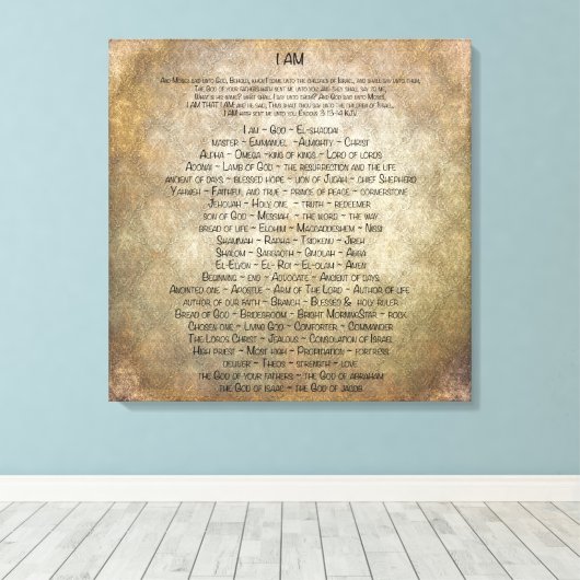 Ik ben canvas afdruk (Insitu (Houten vloer))