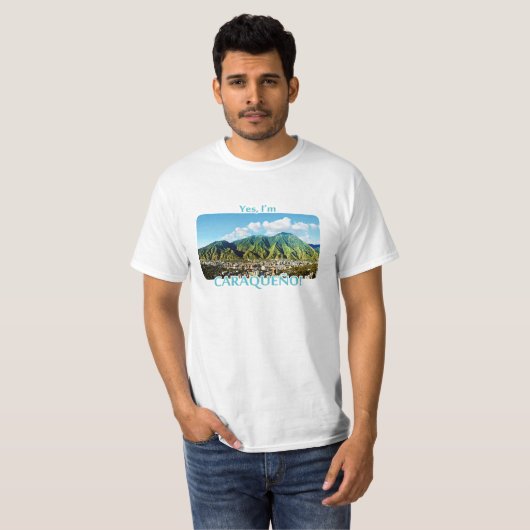 Ik ben CARAQUEÑO. Nationaal Park van Avila T-shirt (Voorkant volledig)