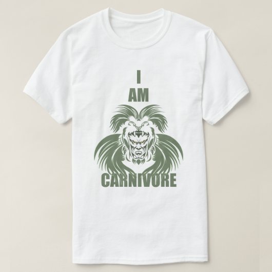 IK BEN CARNIVORE T-SHIRT (Design voorkant)
