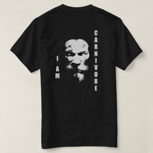 IK BEN CARNIVORE T-SHIRT (Design achterkant)