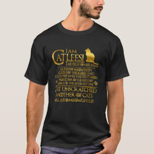 Ik Ben Catleesi Moeder Van Katten T-Shirt Grappige