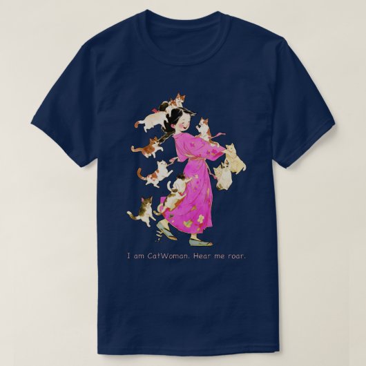 Ik ben Catwoman 1 T-shirt (Design voorkant)
