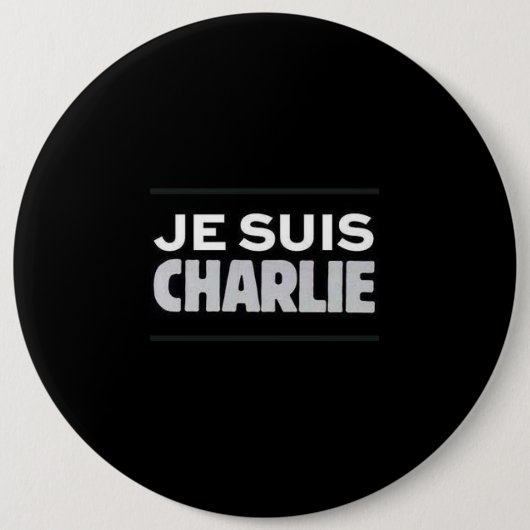 Ik ben Charlie badge Ronde Button 6,0 Cm (Voorkant)