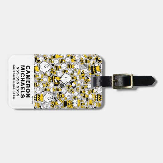 Ik ben Charlie Brown Pattern Bagagelabel (Voorkant horizontaal)