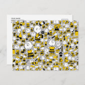 Ik ben Charlie Brown Pattern Briefkaart (Voorkant / Achterkant)