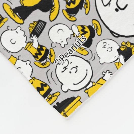 Ik ben Charlie Brown Pattern Fleece Deken (Hoek)