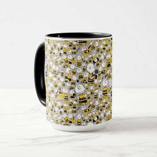 Ik ben Charlie Brown Pattern Mok (Voorkant links)