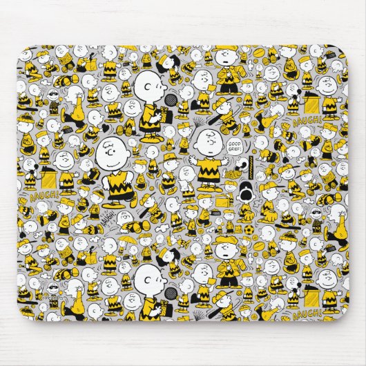 Ik ben Charlie Brown Pattern Muismat (Voorkant)