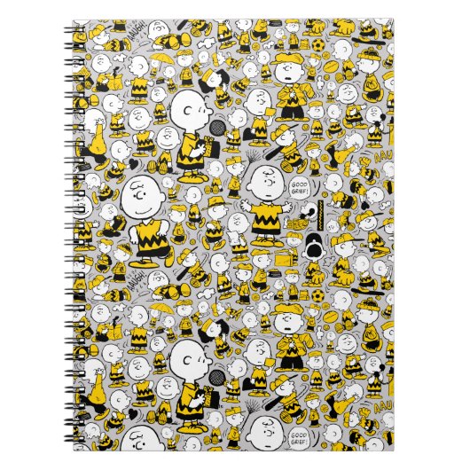 Ik ben Charlie Brown Pattern Notitieboek (Voorkant)