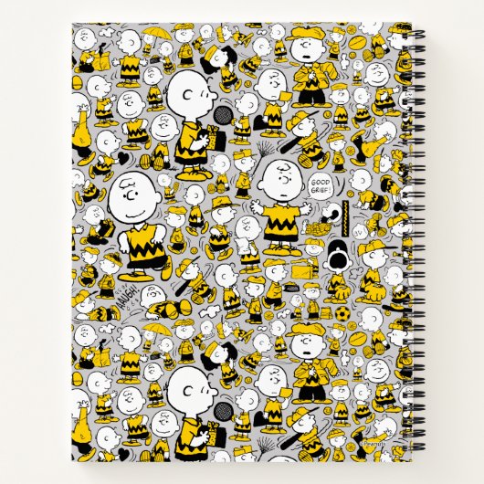 Ik ben Charlie Brown Pattern Notitieboek (Achterkant)