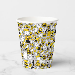 Ik ben Charlie Brown Pattern Papieren Bekers