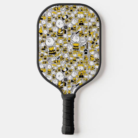 Ik ben Charlie Brown Pattern Pickleball Paddle (Achterkant)