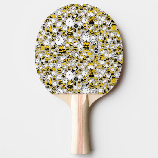 Ik ben Charlie Brown Pattern Tafeltennisbatje (Voorkant)