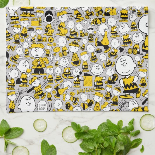 Ik ben Charlie Brown Pattern Theedoek (Gevouwen)