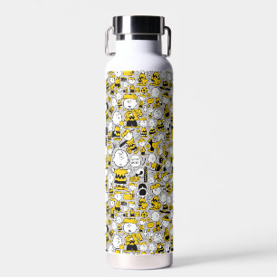 Ik ben Charlie Brown Pattern Waterfles