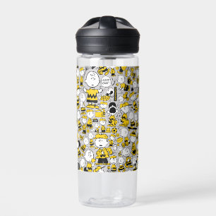 Ik ben Charlie Brown Pattern Waterfles