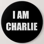 IK BEN CHARLIE RONDE BUTTON 6,0 CM (Voorkant)