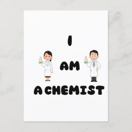 Ik ben chemicus briefkaart