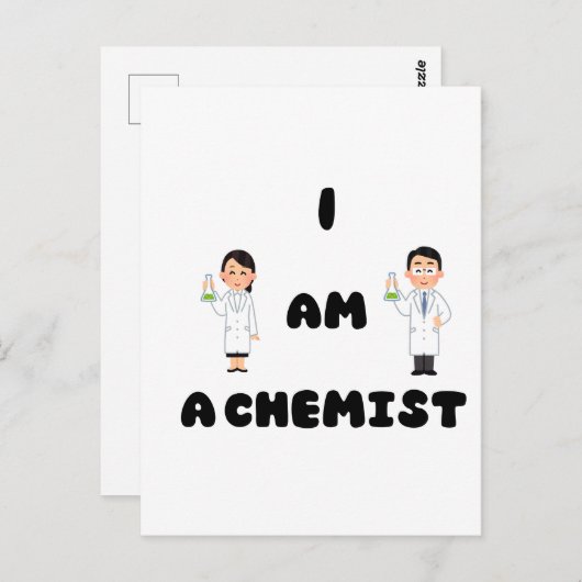 Ik ben chemicus briefkaart (Voorkant / Achterkant)