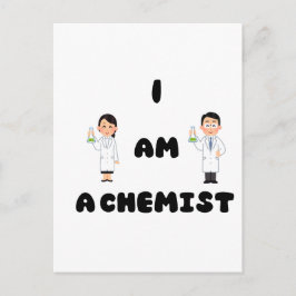 Ik ben chemicus briefkaart