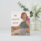 Ik ben chemisch gekrenkt briefkaart (Staand voorkant)
