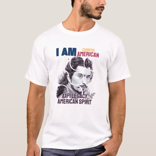 Ik ben Chinees Amerikaans (Man) - AAPI Legacy T-shirt (Voorkant)