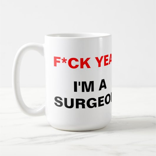 Ik ben chirurg koffiemok (Links)