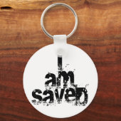 Ik ben Christelijk opgeslagen Sleutelhanger (Voorkant)