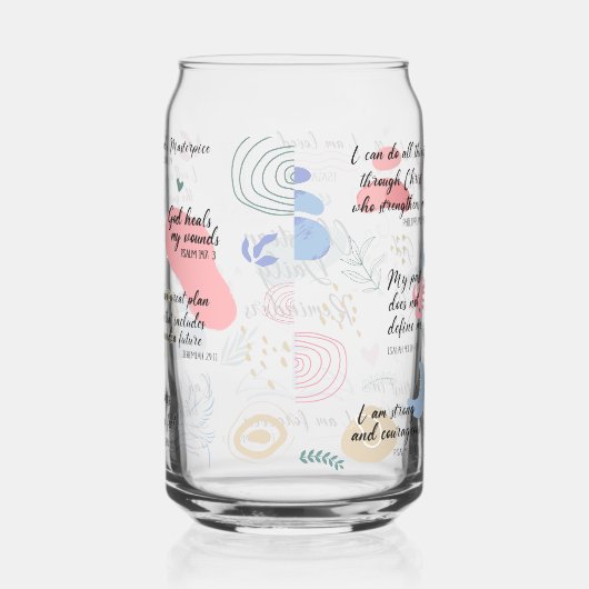 Ik ben Christelijke bevestigingen Blikvorm Glas (Rechts)