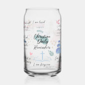 Ik ben Christelijke bevestigingen Blikvorm Glas (Links)