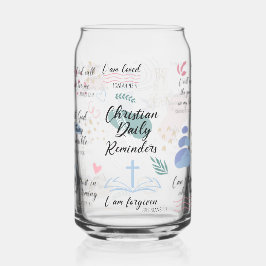 Ik ben Christelijke bevestigingen Blikvorm Glas