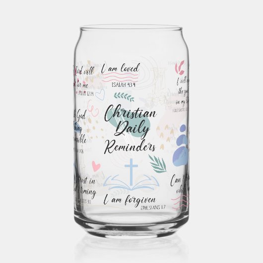 Ik ben Christelijke bevestigingen Blikvorm Glas (Links)