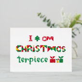 Ik ben CHRISTUS meesterwerk Folie Feestdagenkaart (Staand Voorkant)