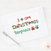 Ik ben CHRISTUS meesterwerk Rechthoekige Sticker (Envelop)