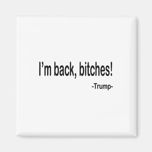 Ik ben CK ES Funny Trump 2024 Sarcastische Gezegde Magneet (Voorkant)