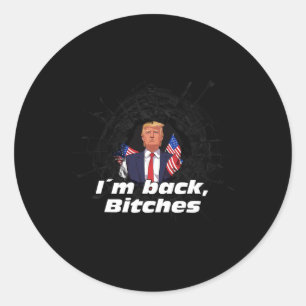 Ik ben CK Trump 2024 Patriottische Take America CK Ronde Sticker