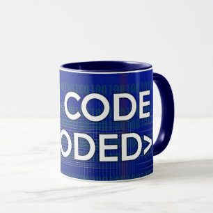 IK BEN CODE BLOEDVERSLINGEN Computer Mok