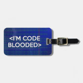 IK BEN CODEBLOED BAGAGELABEL (Voorkant horizontaal)