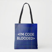 IK BEN CODEBLOEDER TOTE BAG (Voorkant)